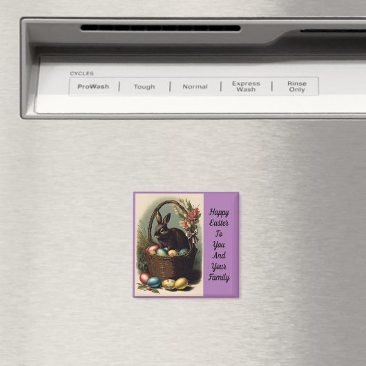 Bunny in paasmandje Magnet (Insitu (Vaatwasser))