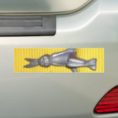 Bunny in Rasta Kleuren: Een vleugje Groovy Bumpersticker (Op auto)