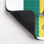 Bunny in Rasta Kleuren: Een vleugje Groovy Muismat (Hoek)