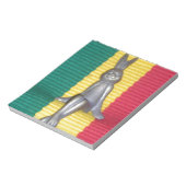 Bunny in Rasta Kleuren: Een vleugje Groovy Notitieblok (Linkerzijde)