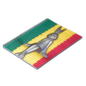 Bunny in Rasta Kleuren: Een vleugje Groovy Notitieboek (Linkerzijde)
