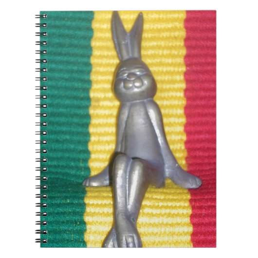 Bunny in Rasta Kleuren: Een vleugje Groovy Notitieboek (Voorkant)