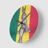 Bunny in Rasta Kleuren: Een vleugje Groovy Ronde Klok (Hoek)