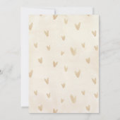 Bunny in roze luchtballon Baby shower Kaart (Achterkant)