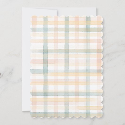 Bunny in Tea Cup Waterverf Kaart (Achterkant)