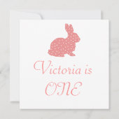 Bunny Invitation Kaart (Achterkant)