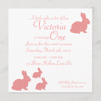 Bunny Invitation Kaart