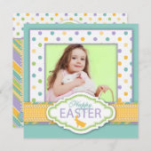 Bunny Invitation Square 2 Kaart (Voorkant / Achterkant)