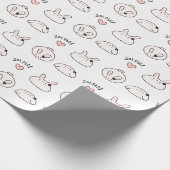 Bunny is 고 워 요. Bedankt Bow (Koreaans) Cadeaupapier (Hoek)