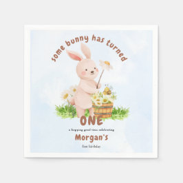 Bunny is het draaien van een Schattigee Baby konij Servet