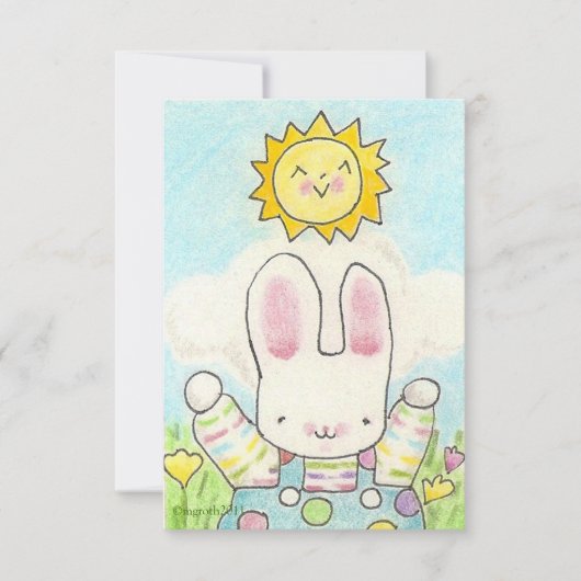 bunny jarig uitnodiging (Voorkant)