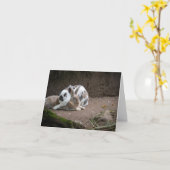Bunny Kaart (Gele Bloem)