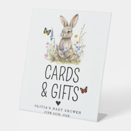 Bunny Kaarten en Geschenken Tafelboventeken Reclamebord Met Voetstuk