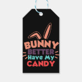Bunny kan beter mijn Snoep hebben Cadeaulabel (Voorkant)