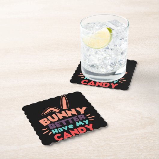Bunny kan beter mijn Snoep hebben Kartonnen Onderzetters (Insitu)