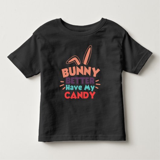 Bunny kan beter mijn Snoep hebben Kinder Shirts (Voorkant)