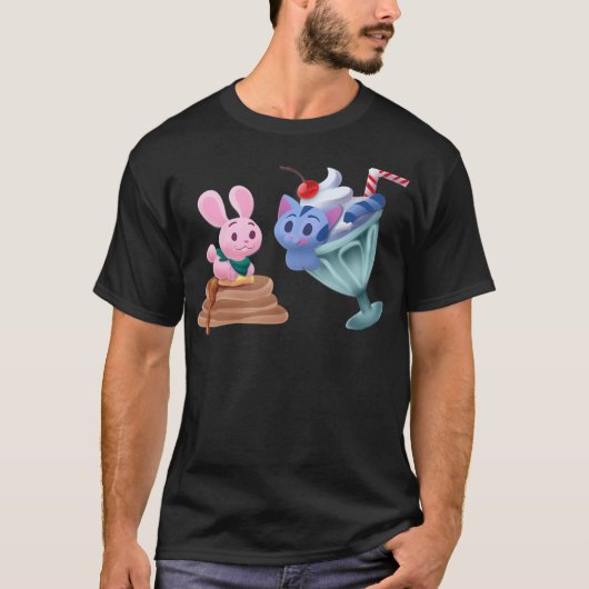 Bunny Kat Pannenkoek Milkshake T-shirt (Voorkant)