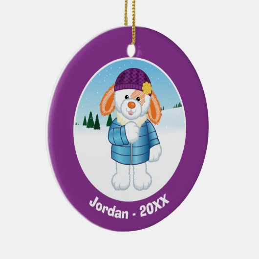 Bunny Keramisch Ornament (Rechts)