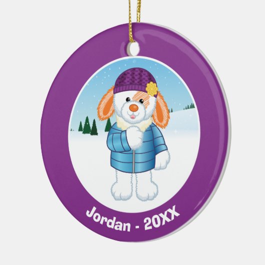 Bunny Keramisch Ornament (Links)