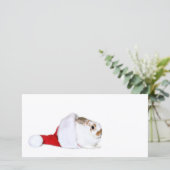 Bunny kerst feestdagenkaart (Staand voorkant)