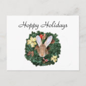 Bunny kerst feestdagenkaart (Voorkant)