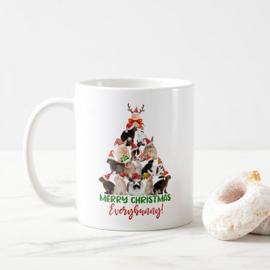 Bunny kerst koffiemok (Met donut)