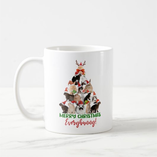 Bunny kerst koffiemok (Links)