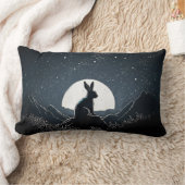 Bunny kijkt naar de nachtelijke hemel kussen (Deken)