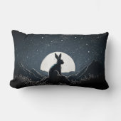 Bunny kijkt naar de nachtelijke hemel kussen (Voorkant)