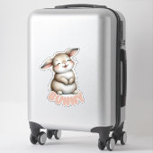 BUNNY - KINDERKAMER STICKER (Koffer)