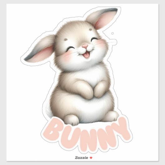 BUNNY - KINDERKAMER STICKER (Vel)