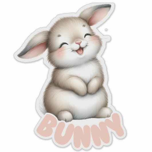 BUNNY - KINDERKAMER STICKER (Voorkant)