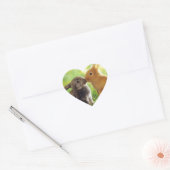 Bunny Kiss Hart Sticker (Envelop)