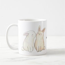 Bunny Kiss Schattige Konijn Kussen Gepersonaliseer Koffiemok