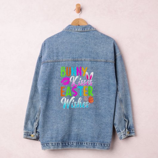 Bunny Kisses Easter-ontwerp Denim Jacket (Hangar)