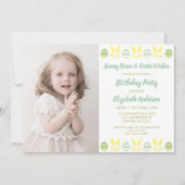 Bunny Kisses & Easter Wishes Birthday Kaart (Voorkant)