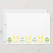 Bunny Kisses & Easter Wishes Birthday Kaart (Achterkant)