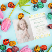 Bunny Kisses & Easter Wishes Birthday Kaart