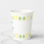 Bunny Kisses & Easter Wishes Birthday Papieren Bekers (Links)