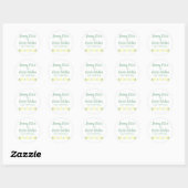 Bunny Kisses & Easter Wishes Birthday Ronde Sticker (Vel)