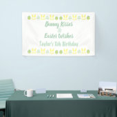 Bunny Kisses & Easter Wishes Birthday Spandoek (Beurs)
