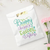 Bunny Kisses en Easter Wishes Bedankzakje (Gezegeld)