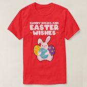 Bunny kisses en paaswensen paasdag t-shirt (Design voorkant)