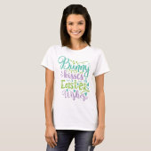 Bunny Kisses en paaswijn T-shirt (Voorkant volledig)