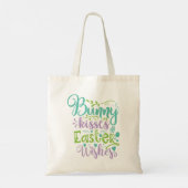 Bunny Kisses en paaswijn Tote Bag (Achterkant)