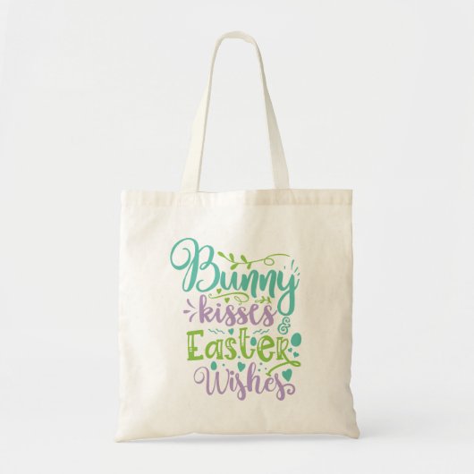 Bunny Kisses en paaswijn Tote Bag (Voorkant)