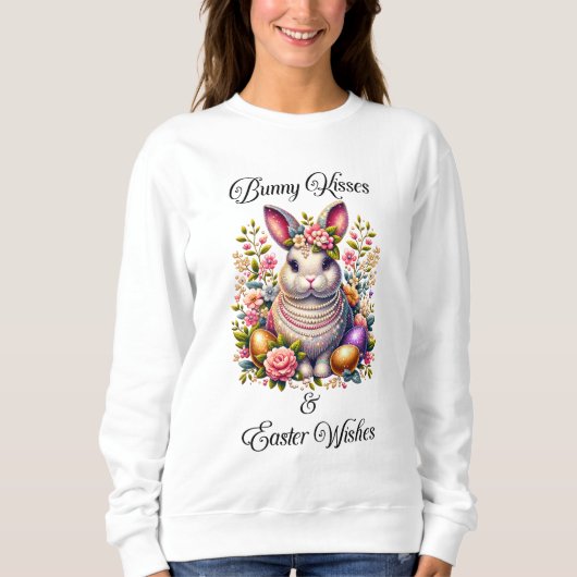 Bunny Kisses & Paaswens Dames Sweatshirt (Voorkant)
