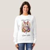 Bunny Kisses & Paaswens Dames Sweatshirt (Voorkant volledig)