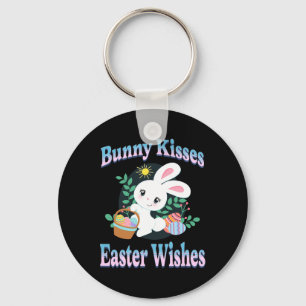 Bunny Kisses Paaswensen Schattigee paashaas Sleutelhanger
