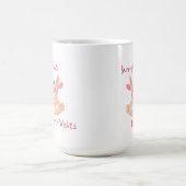 Bunny Kisses, Pasen Wensen op een Koffiemok (Center)